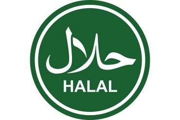 Freshly cooked Halal food ready to be served.